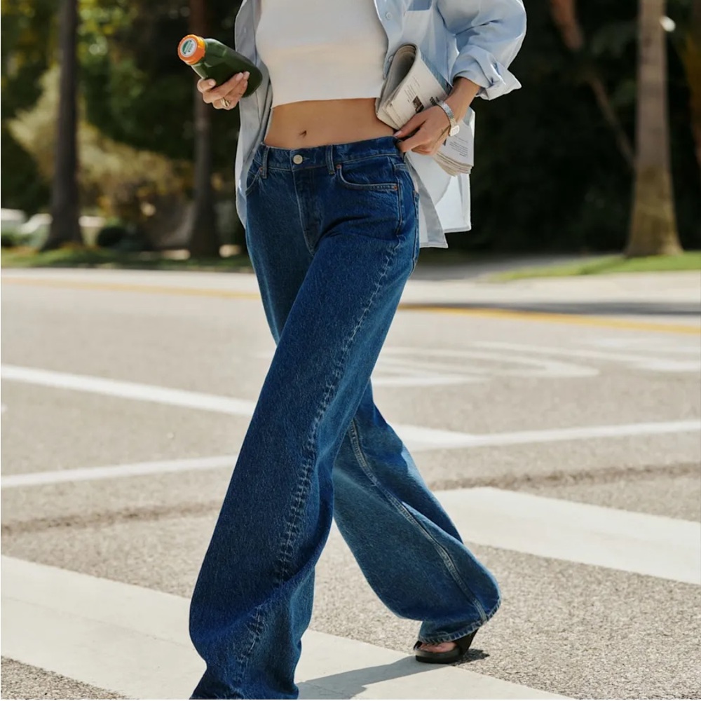 Reformation Cary Low Rise Slouchy Wide Leg Jeans